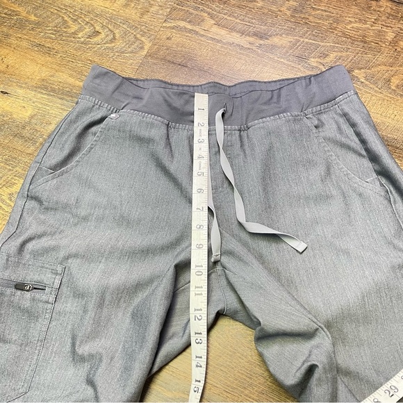FIGS Zamora Jogger Scrub Pants Women Medium Petite Gray Technical Collection M/P - Picture 3 of 9
